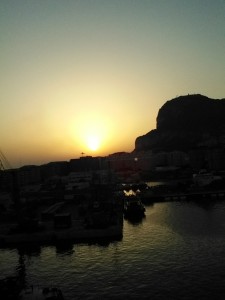 Sunrise at Gibraltar.